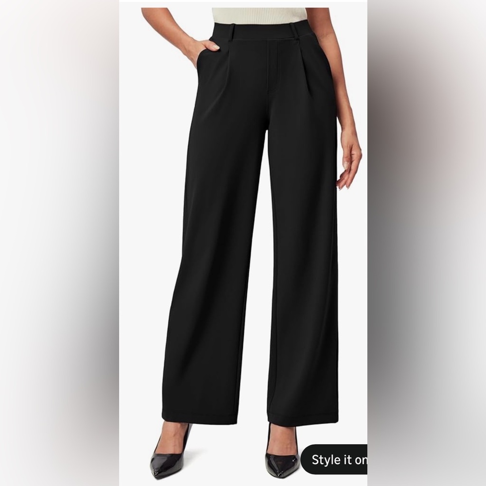 Iuga Women’s Black Wide-Leg Dress Pants